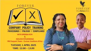 Company Policy Training | with Brenda Kofi and Noluvo Ntlokwana (International Sponsoring Policies)