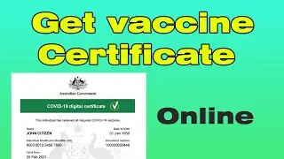 How to get vaccine certificate online Australia