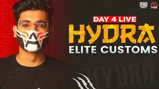 🔴PUBG MOBILE LIVE - H&yen;DRA ELITE CUSTOM DAY 4! 😎 (FACECAM)🤩 || H&yen;DRA | Alpha!😋