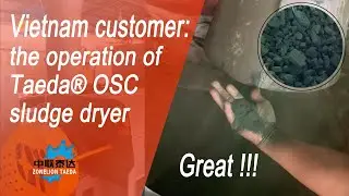 Taeda&reg; OSC Rotary Wing AST.Air-Swep t Sludge Dryer Working in Vietnam