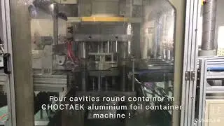 Four Cavities Aluminium Foil Container Mould
