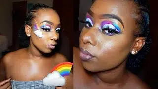 ANOTHER RAINBOW LOOK🌈 | Dark Skin Makeup