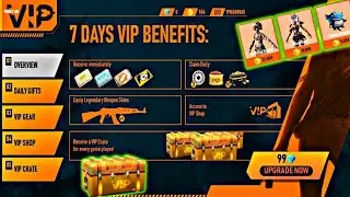 4 May - New VIP Upgrade Event in Full Detail | 7-Days VIP Benefits Event | Garena Freefire |