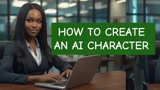 Creating an AI character using a mobile app phone 
