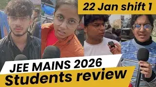 JEE Mains 2026: 22 Jan Shift 1 Exam Student Reaction LIVE from Kota | Paper Level, Weightage, Cutoff