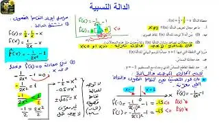 دالة نسبية - سؤال بجروت صيف 2020 موعد ب - مستوى 382(803).