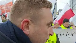 Bąkiewicz dla Polsat o Mercosur. Zdjęcia Jan Bodakowski 