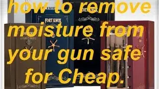 how to remove moisture from gun safe