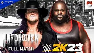 WWE 2K23 | Undertaker vs Mark Henry | WWE UNFORGIVEN FULL MATCH | PS5 | CRDen Gaming