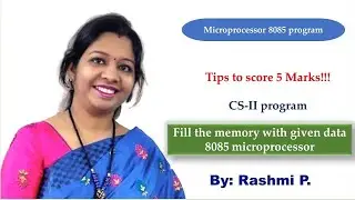 HSC Board 2025 || Fill the memory with given data in microprocessor 8085 ||Assembly language program