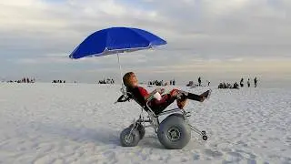 DeBug Tilt N Recline Beach Wheelchair