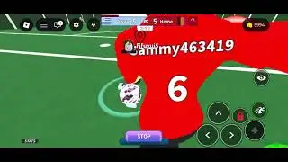 Server practice (I tried my best) being goal keeper