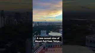 Japan Window Day 06: Mt. Fuji Sunset 🗻🌅 #MtFuji