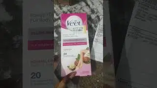 Veet full body waxing kit normal skin unboxing.....