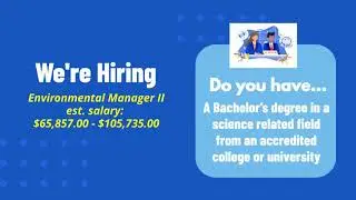 MDOT is Hiring: Environmental manager II