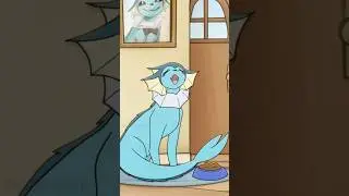 Vaporeon is Hungry! #pokemon #vaporeon #animation #loop #fanart