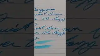 Diamine   Havasu Turquoise Fountain Pen Ink #60SecondReview #60SecondReview