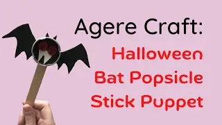 SFW Littlespace / Agere DIY/Crafts - Bat Puppet Halloween