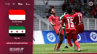 Indonesia vs Syria | Amputee Football Asia Cup