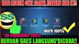New Code Redeem Mobile Legends Today 29 September 2021!! Special Cuy Kode Redeem Chat Global MLBB👍🏻