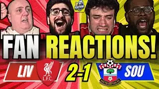 LIVERPOOL FANS REACTION TO LIVERPOOL 2-1 SOUTHAMPTON | EFL CUP (CARABAO CUP) FAN REACTIONS