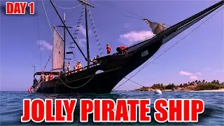 🌴 Day 1in Aruba:  We Hit the Ocean with the JOLLY PIRATE SHIP! 🏴&zwj;☠️💦