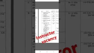 UKSSSC instructor vacancy 2024 #trending #exam #sahusir #job #shortsfeed