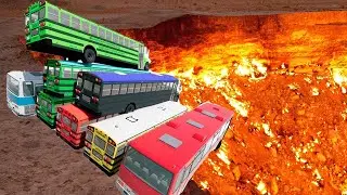 LIVE: 100 Epic School Bus Crashes & Jumps You Cant Miss!