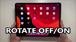 Как повернуть экран iPad Pro и заблокировать ориентацию