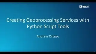 Creating Geoprocessing Services with Python Script Tools