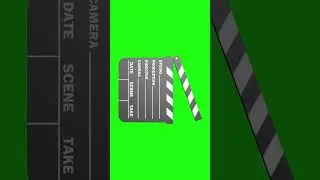 Film Clapperboard Green Screen Movie Slate Animation Stock Footage #animation #videoediting #shorts