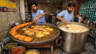 Inside India&rsquo;s Mega Tikki Factory Street Shop | Non-Stop Oil Frying Process