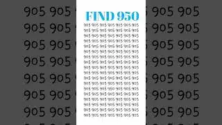 Find 950 #speedmath#mathskills #braintraining#numbers #challenges #fastcalculations #mathquiz