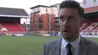 REACTION: Manager Danny Webb following the O's 3-2 home defeat to Notts County