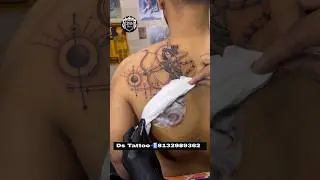 amazing Jay shree ram tattoo on back | #tattoo #jayshriram #youtubeshorts