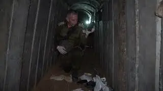 Tragic video of Gaza tunnel prison where hostages were kept in their final days