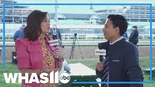 Kentucky Lieutenant Governor Jac​queline Coleman on the sidelines of Churchill Downs