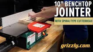 G0986 10 Benchtop Jointer with Spiral Type Cutterhead