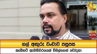 ගල් අඟුරු වංචාව පසුපස කැබිනට් ඇමතිවරයෙක් විමල්ගෙන් චෝදනා - Hiru News
