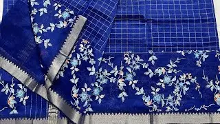 MANGALGIRI HANDLOOM SAREES || JARI CHECKS SAREES