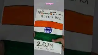 indian independence day blind bag 🎒 |#asmr #shortfeed #youtubeshorts #blindbagpaper #trendingshorts