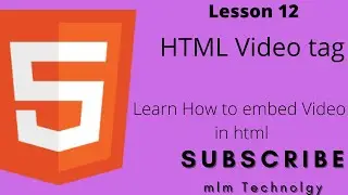 HTML || How to embed video tag using html in your project