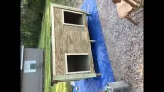 Finally finished the trim and added the walls of the  dog house #doghouse #diy #handmade