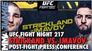 UFC Fight Night 217: Strickland vs. Imavov Post-Fight Press Conferencer