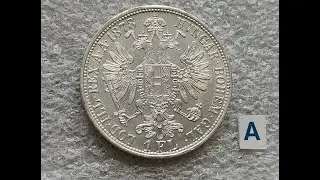 UNC-MS. Австро-Венгрия. 1 флорин 1878 PERFECT (A)