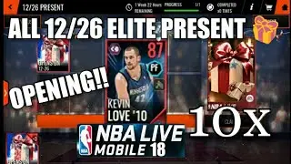 10x All 12/26 ELITE PRESENT OPENING NBA Live Mobile 18