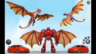 Dragon Robot Car Transform Simulator || 3D Unity Best Dragon Robot Game