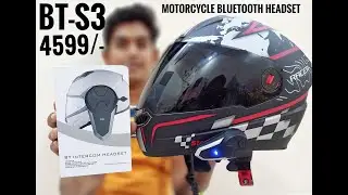 BT-S3 Intercom Headset | Bluetooth Intercom Device | Motorcycle Bluetooth Headset | Review