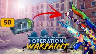 Critical Ops Operation War Paint 2020 Huge 50 Case Opening I GOT A KNIFE‼️
