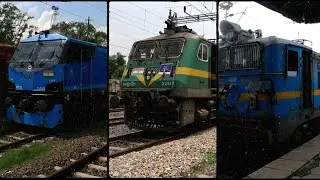 WAG 12, WAG 9, WAG 7, WAG 5 LOCOMOTIVE | Maal Gaadi Freight Train Compilation Indian Railways